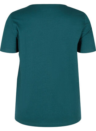V-ringad t-shirt med meshdetaljer, Ponderosa Pine, Packshot image number 1