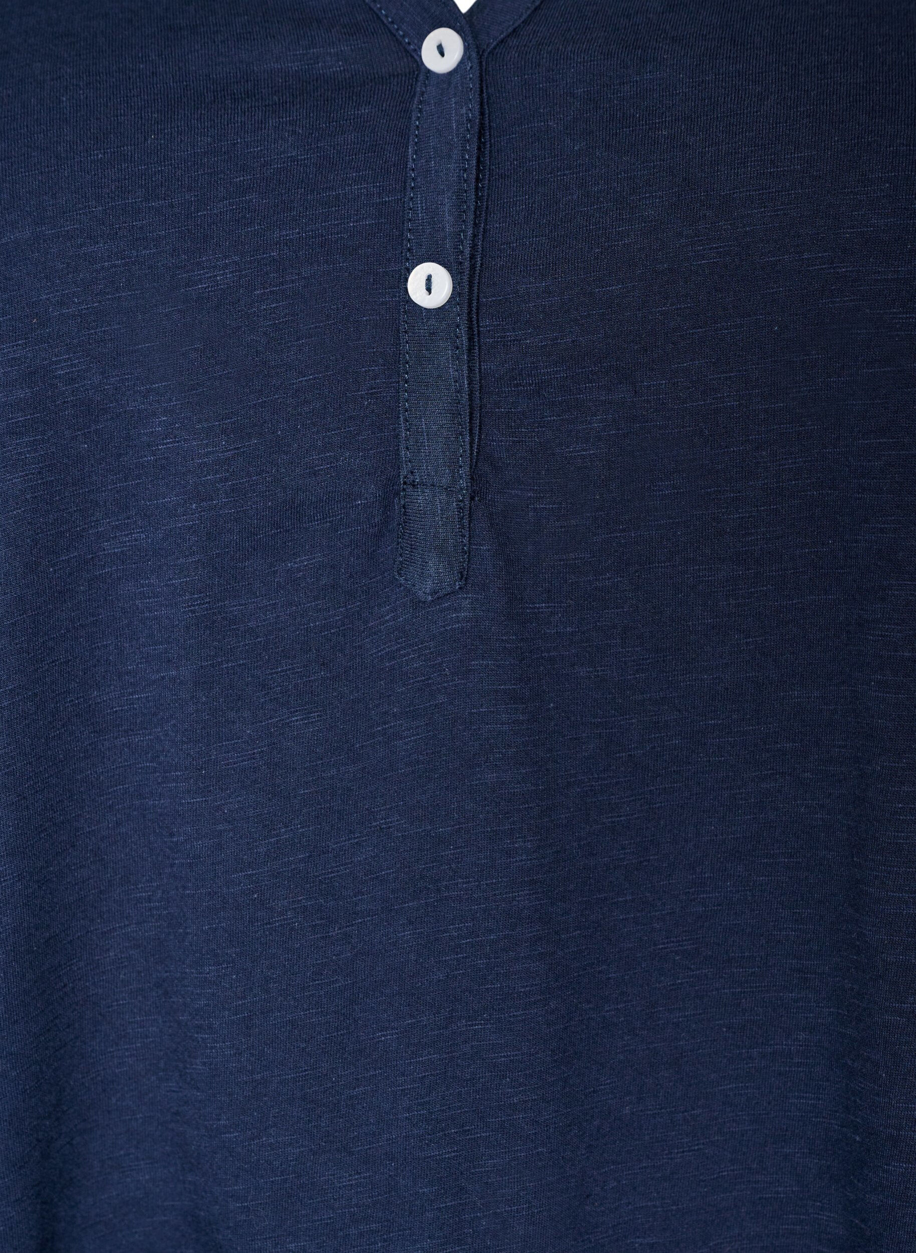 ZizziT-shirt med knappdetalj, Bl&aring;, Packshot image number 2