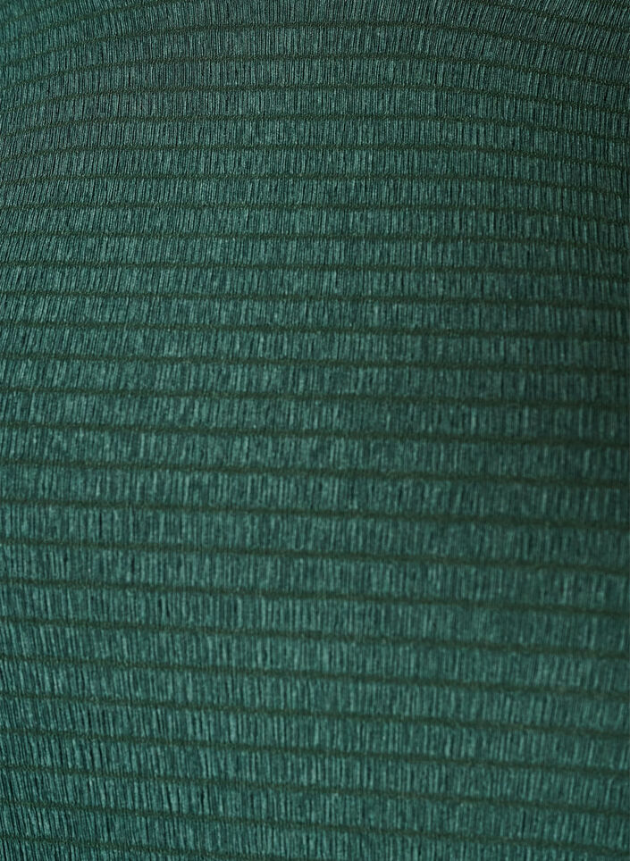 Texturerad blus med v&aring;giga kanter, Gr&ouml;n, Packshot image number 2