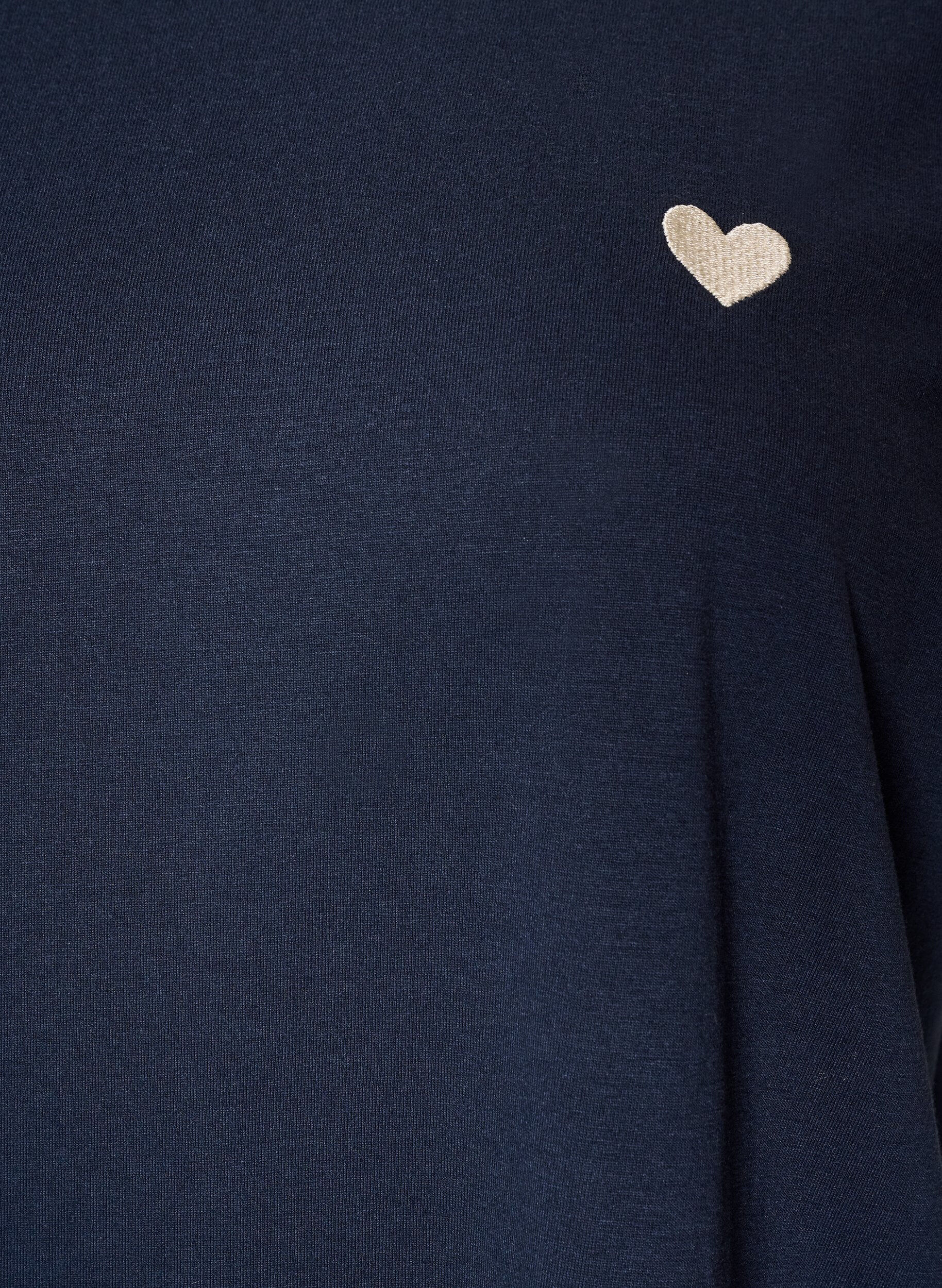 ZizziT-shirt med tryck, Bl&aring;, Packshot image number 2