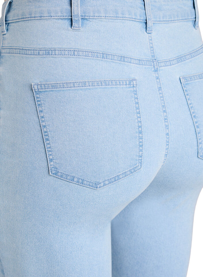 Amy jeans med h&ouml;g midja och supersmal passform, Bl&aring;, Packshot image number 3