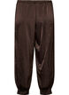 Ballongbyxor i satin med strass, Brun, Packshot image number 1