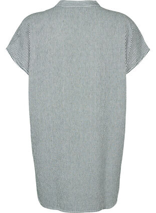 Randig skjorta i bomull med korta ärmar, Scarab Stripe, Packshot image number 1