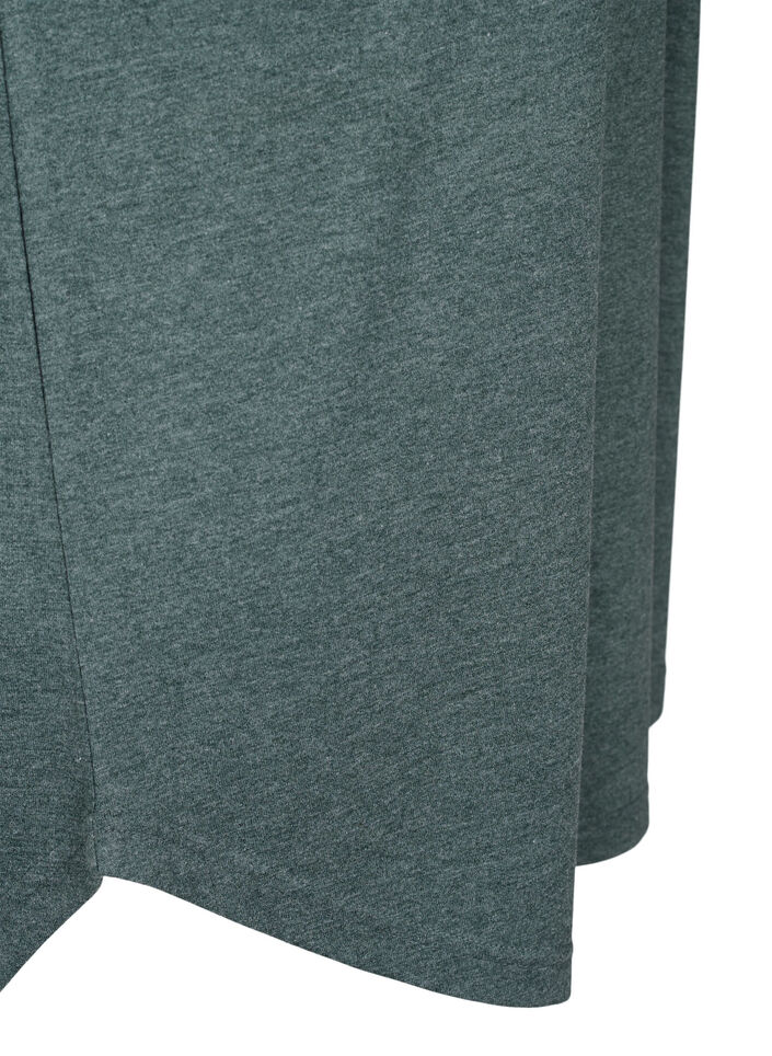 Kortärmat nattlinne med texttryck, , Packshot image number 3