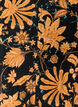 Blommig blus i bomull med knytning, Orange, Packshot image number 2