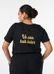 T-shirt med tryck, Svart, Model image number 2