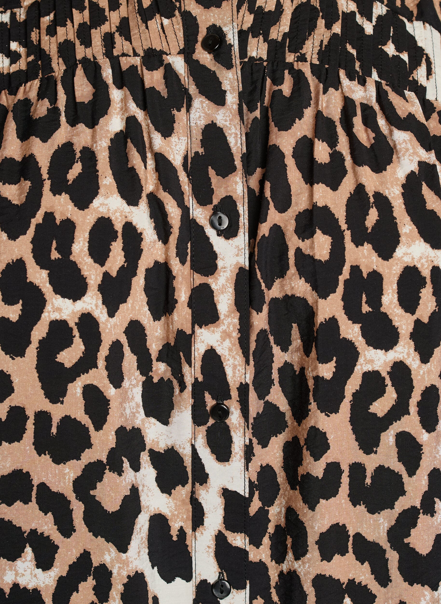 Zizzi M&ouml;nstrad skjortblus med halvl&aring;nga &auml;rmar, 9990, Packshot image number 2