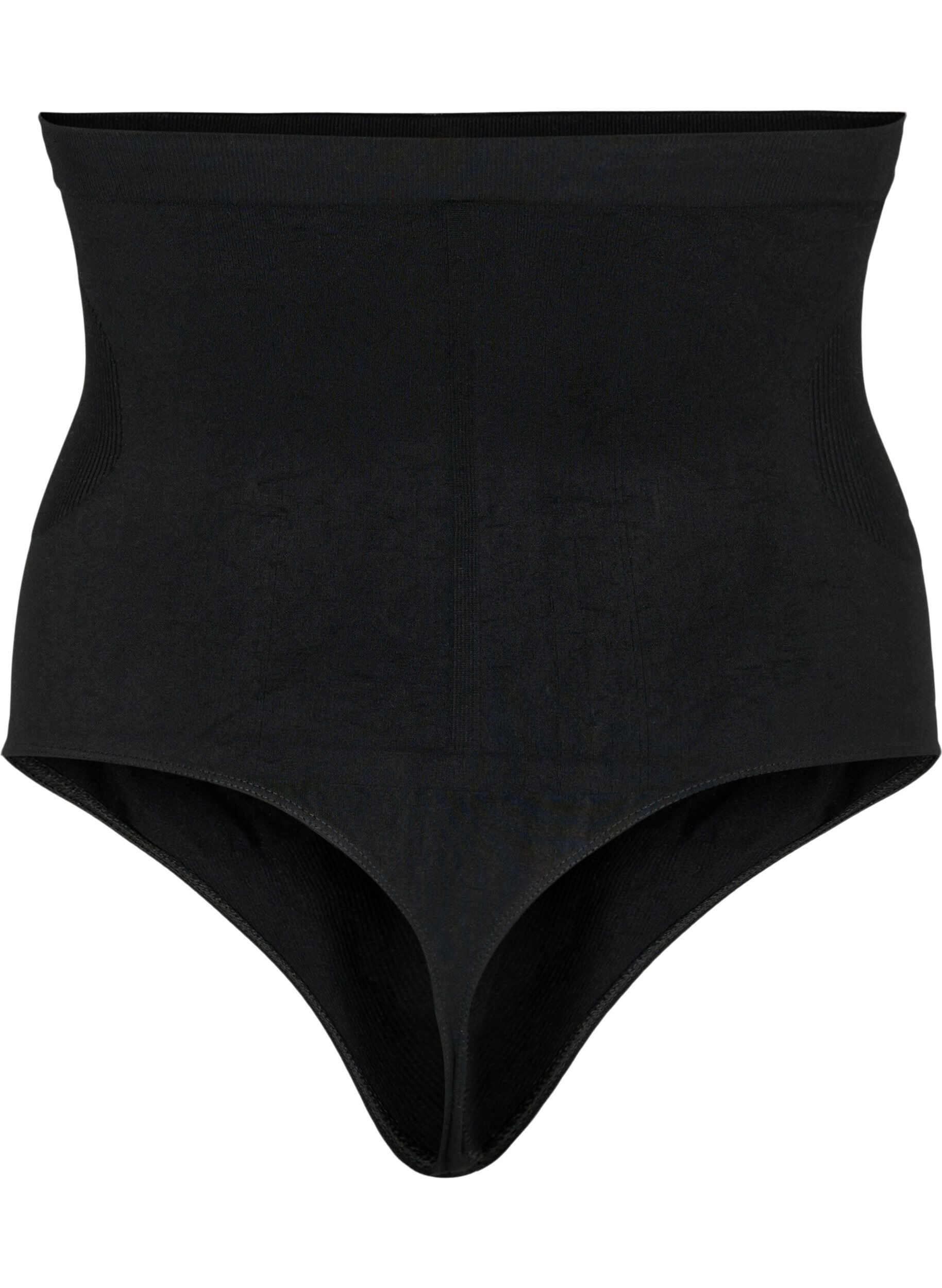 Zizzi H&ouml;gmidjade shapewear g-string, Svart, Packshot image number 1