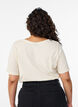 T-shirt med tryck, Vanilla, Model image number 2