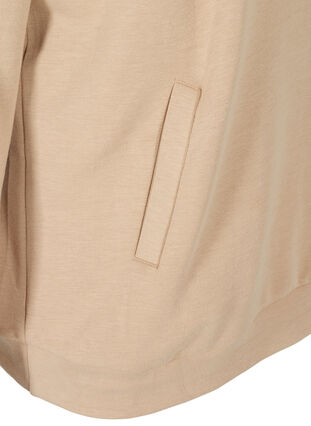 Sweatshirt med fickor och huva, Cornstalk, Packshot image number 3