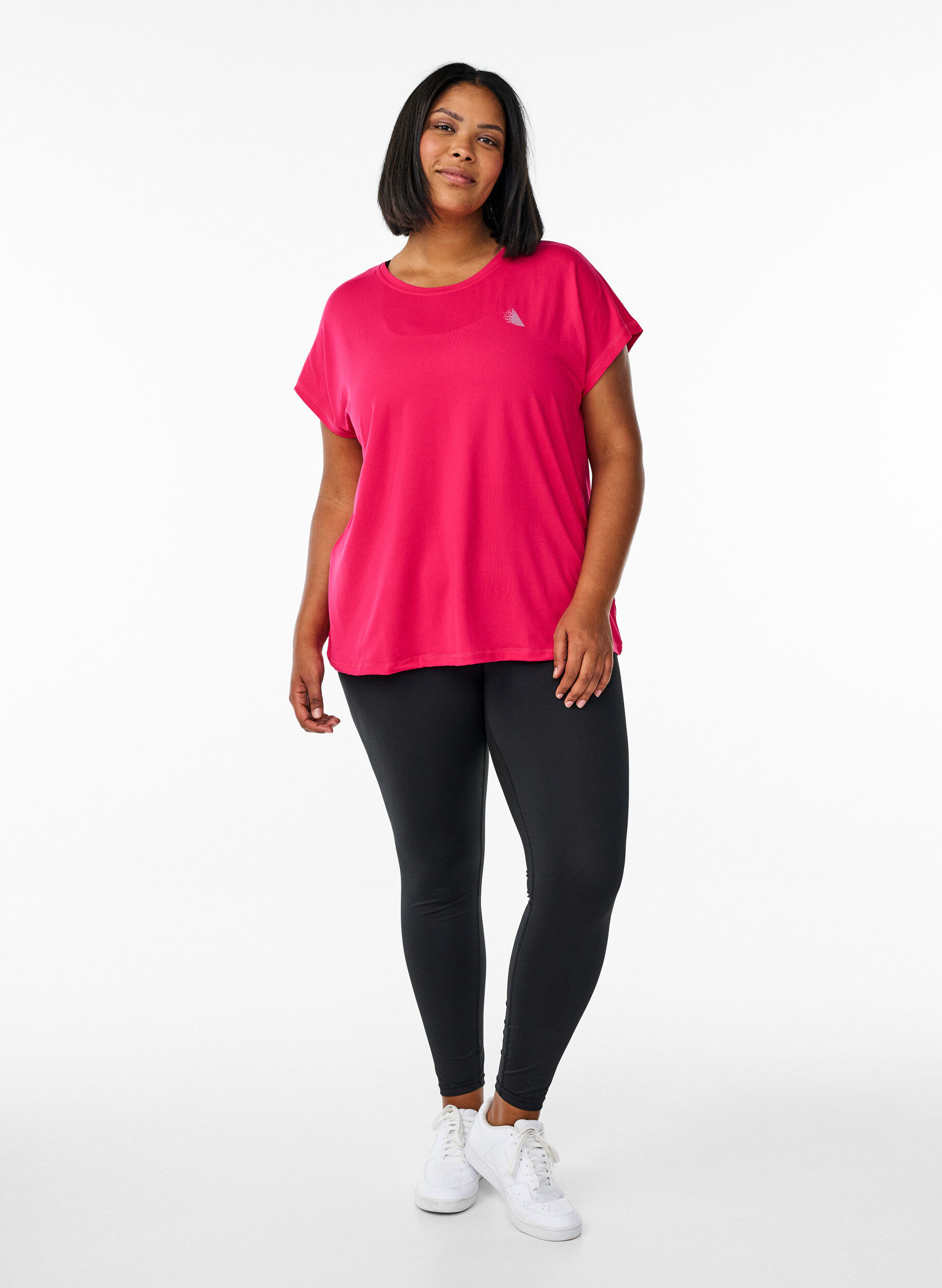 Zizzi T-shirt, Rosa, Model image number 1