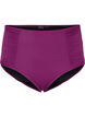 Bikinitrosor med hög midja och draperingar, Dark Purple, Packshot image number 0