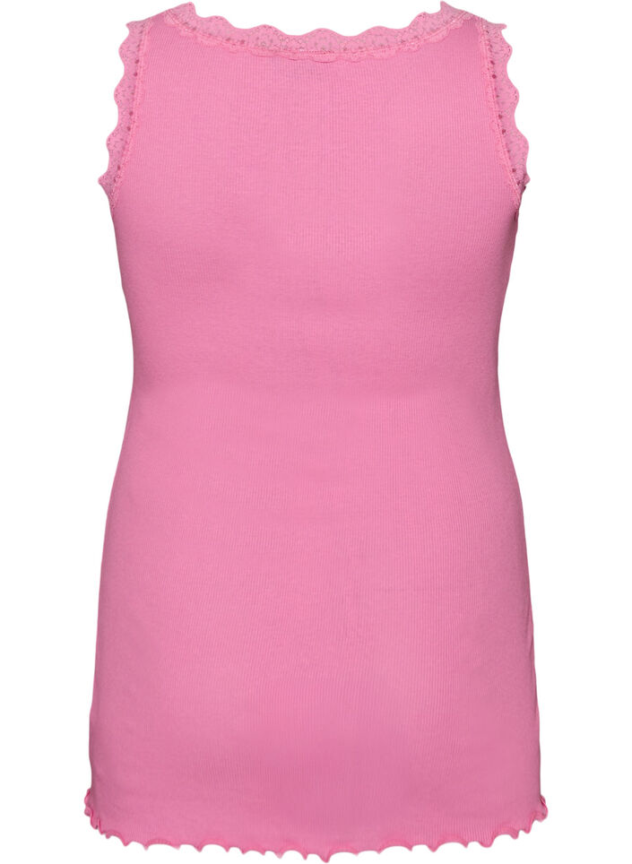 Topp med spetskant, Rosa, Packshot image number 1