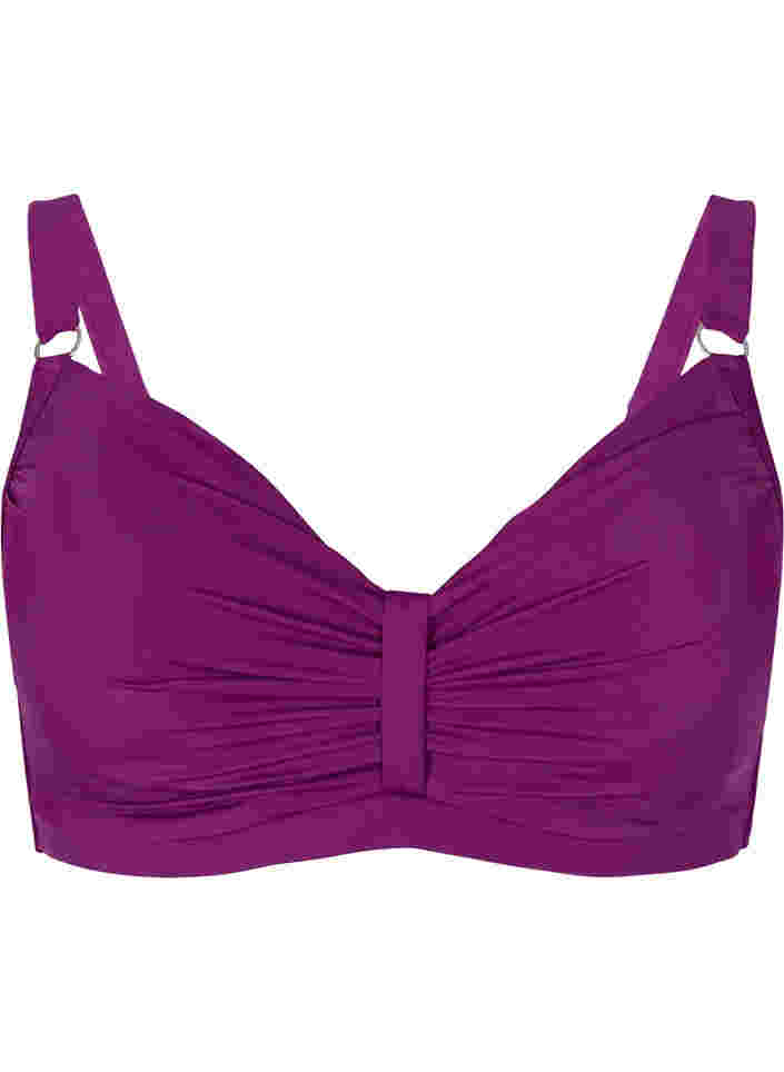 Bikiniöverdel, Dark Purple, Packshot image number 0