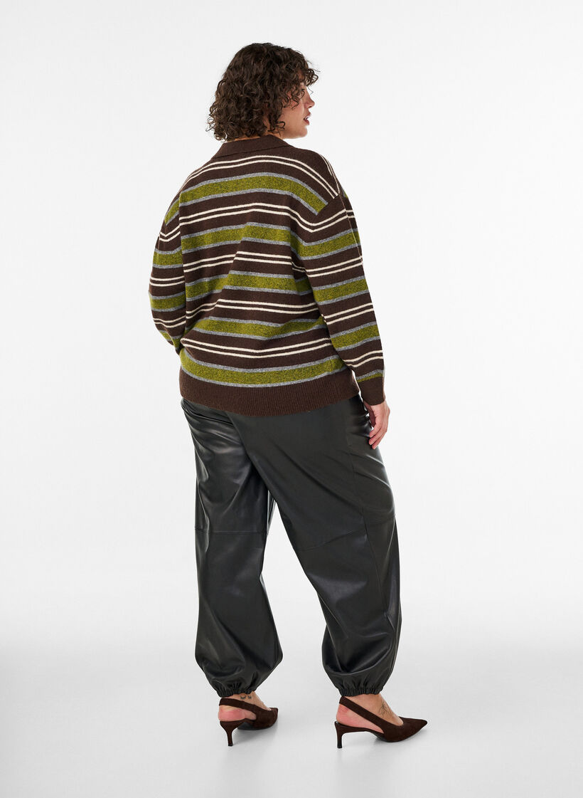 Ballongbyxor i l&auml;derimitation, Svart, Model image number 1