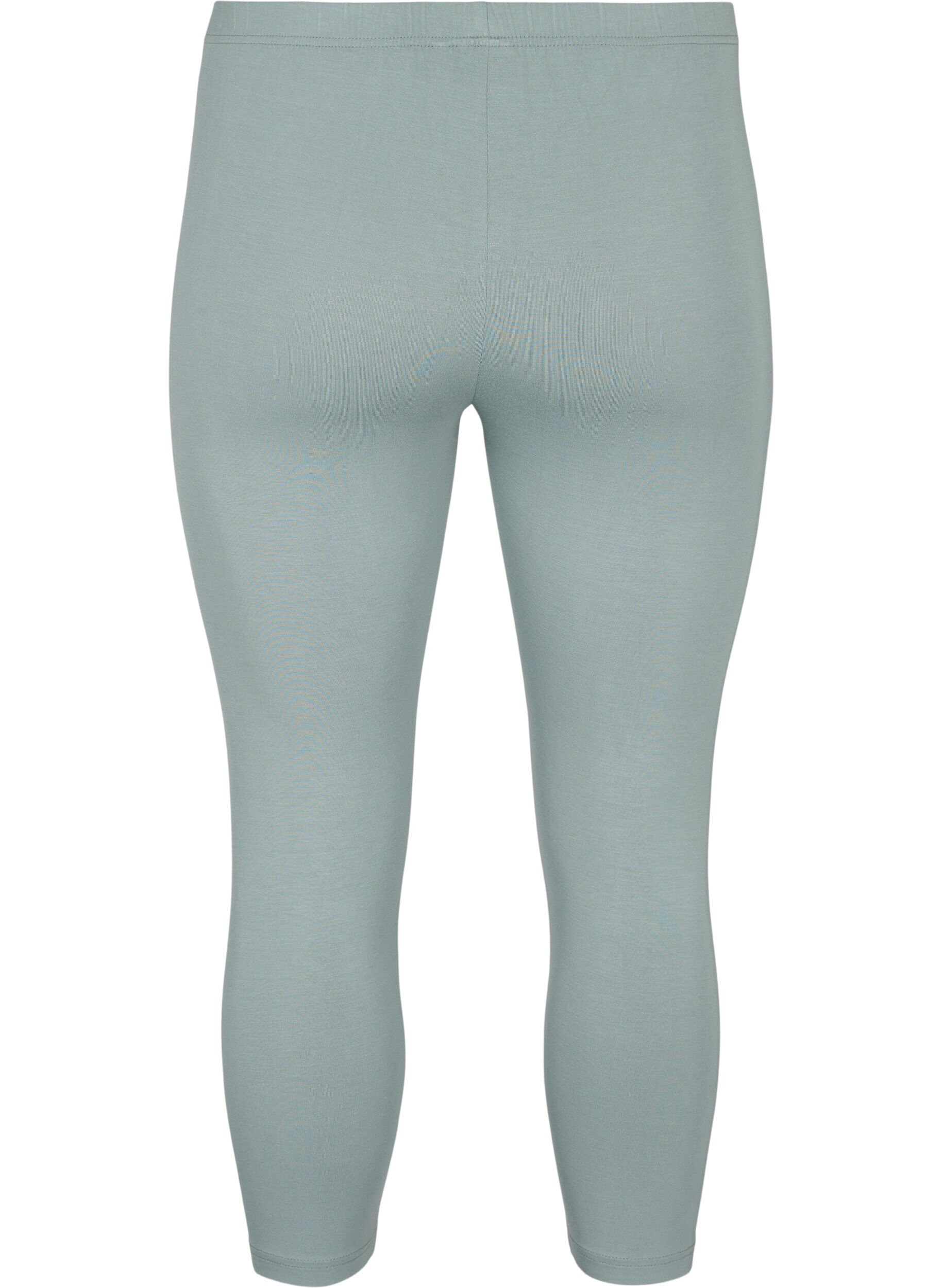 Zizzi 3/4 bas-leggings, Gr&ouml;n, Packshot image number 1