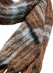 Mjuk halsduk med fransar, Brun, Packshot image number 1