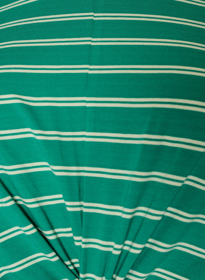 Kl&auml;nning i bomull med twist-detalj, Gr&ouml;n, Packshot image number 2