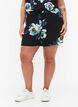 Löst sittande shorts i viskos, Black Big Flower, Model image number 2