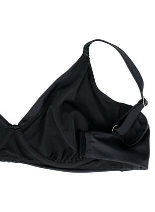 Bikinibehå med bygel och volanger, Black, Packshot image number 3