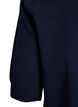 Finstickad blus med korta &auml;rmar, Bl&aring;, Packshot image number 3