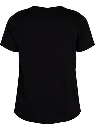 Sport t-shirt med tryck, Black Don't Quit , Packshot image number 1