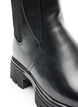Chelsea boot med kraftig sula och ribbade paneler, Svart, Packshot image number 2