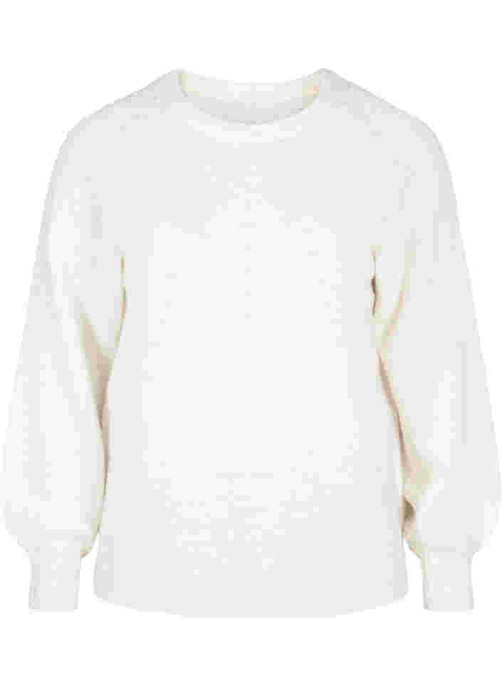 Stickad tröja med pärlor, Birch as sample, Packshot image number 0