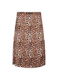 Leopardmönstrad kjol med slits