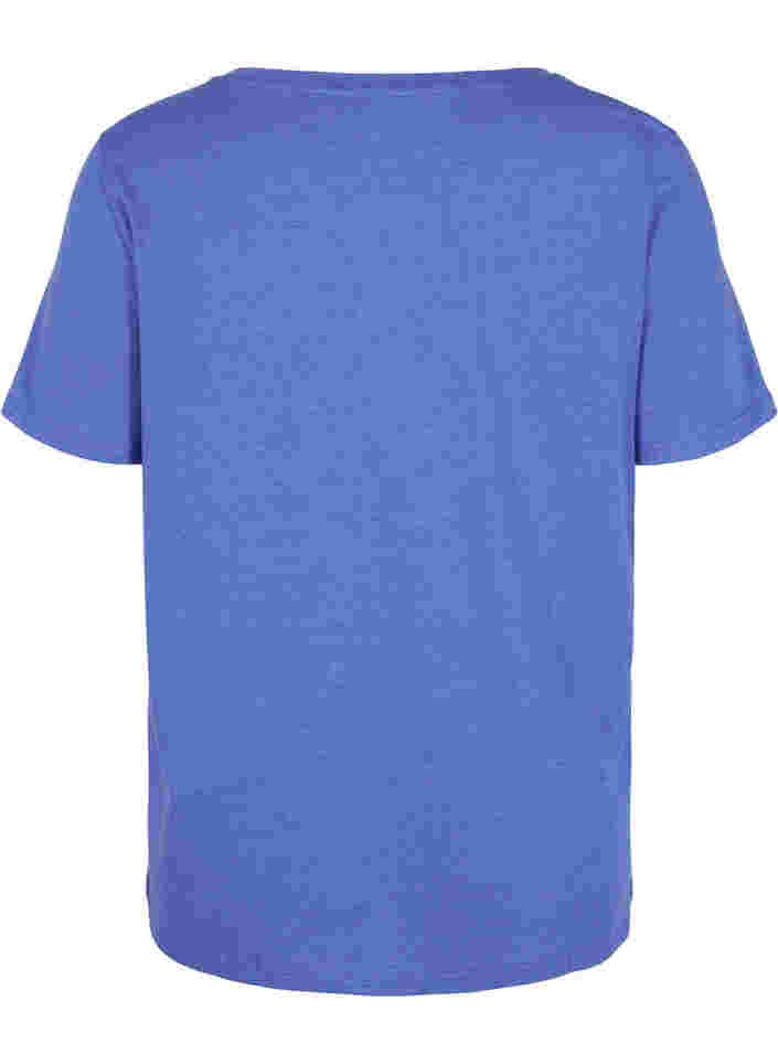 T-shirt i bomull med tryck, Dazzling Blue Califo, Packshot image number 1