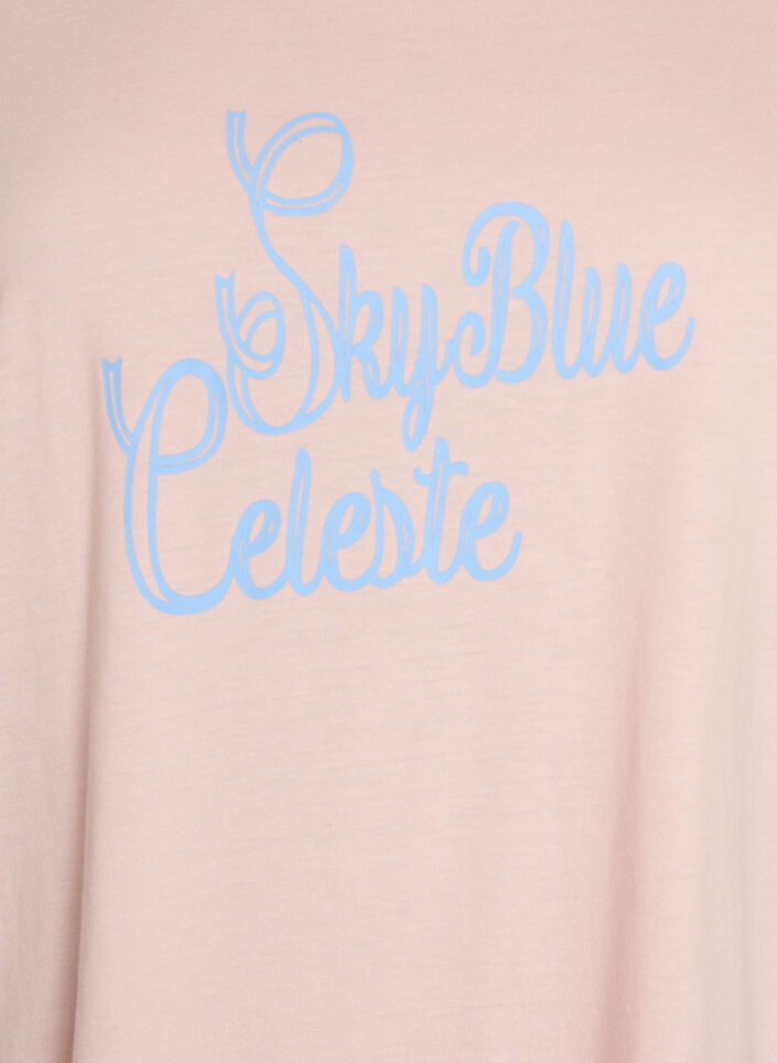 T-shirt med tryck, Rosa, Packshot image number 2