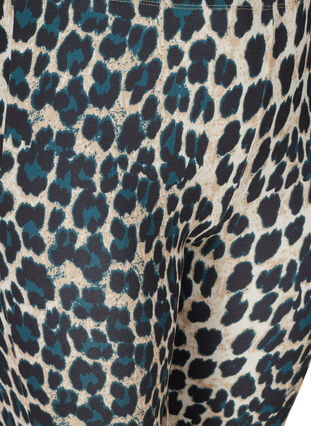 Långa leggings med leopardmönster, Black Leo AOP, Packshot image number 2