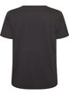 T-shirt i bomull med tryck framtill, Gr&aring;, Packshot image number 1