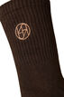 3-pack sportstrumpor med logga, Brun, Packshot image number 4