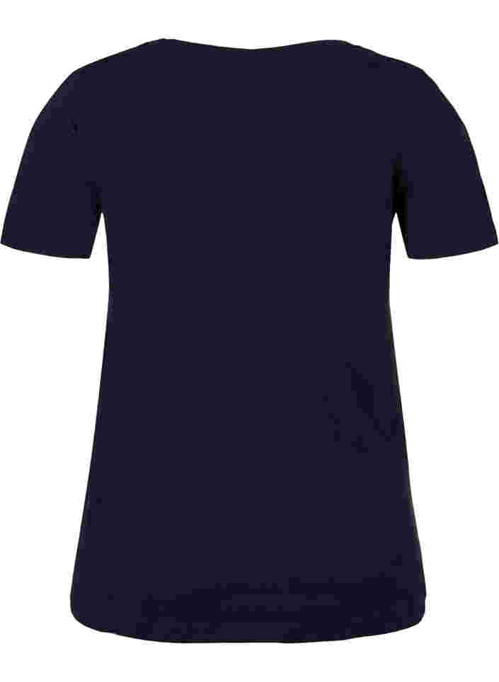 Kortärmad t-shirt i bomull med tryck , Night Sky Love Love, Packshot image number 1