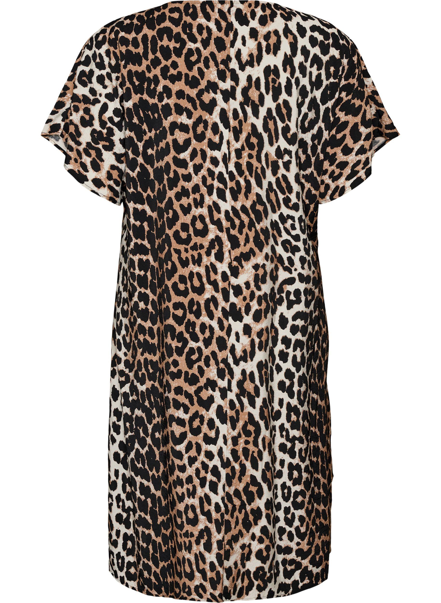 ZizziKl&auml;nning med v-ringning i viskos, Brun, Packshot image number 1