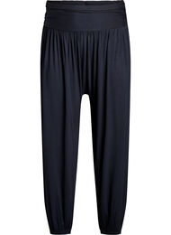 Harem-byxor med l&ouml;s passform, Svart