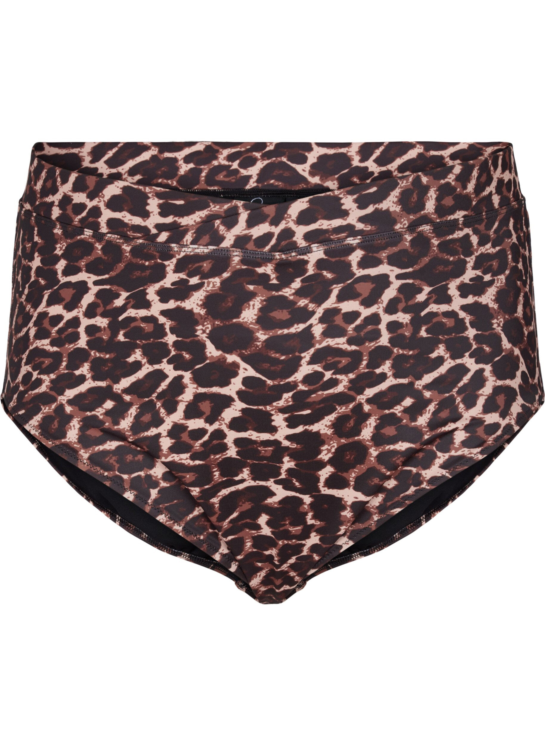 Zizzi Bikinitrosor med tryck och h&ouml;g midja, Autentic Leopard, Packshot image number 0