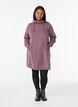 Kort sweatshirtkl&auml;nning med h&ouml;g krage och fickor, R&ouml;d, Model image number 1