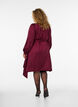 Kort omlottkl&auml;nning i satin, R&ouml;d, Model image number 1