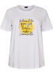 T-shirt med tryck, Vit, Packshot image number 0