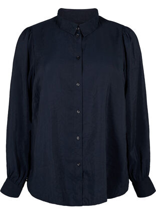 Långärmad skjorta i TENCEL™ Modal, Black, Packshot image number 0