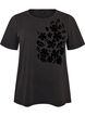 T-shirt i ekologisk bomull med tryck, Gr&aring;, Packshot image number 0