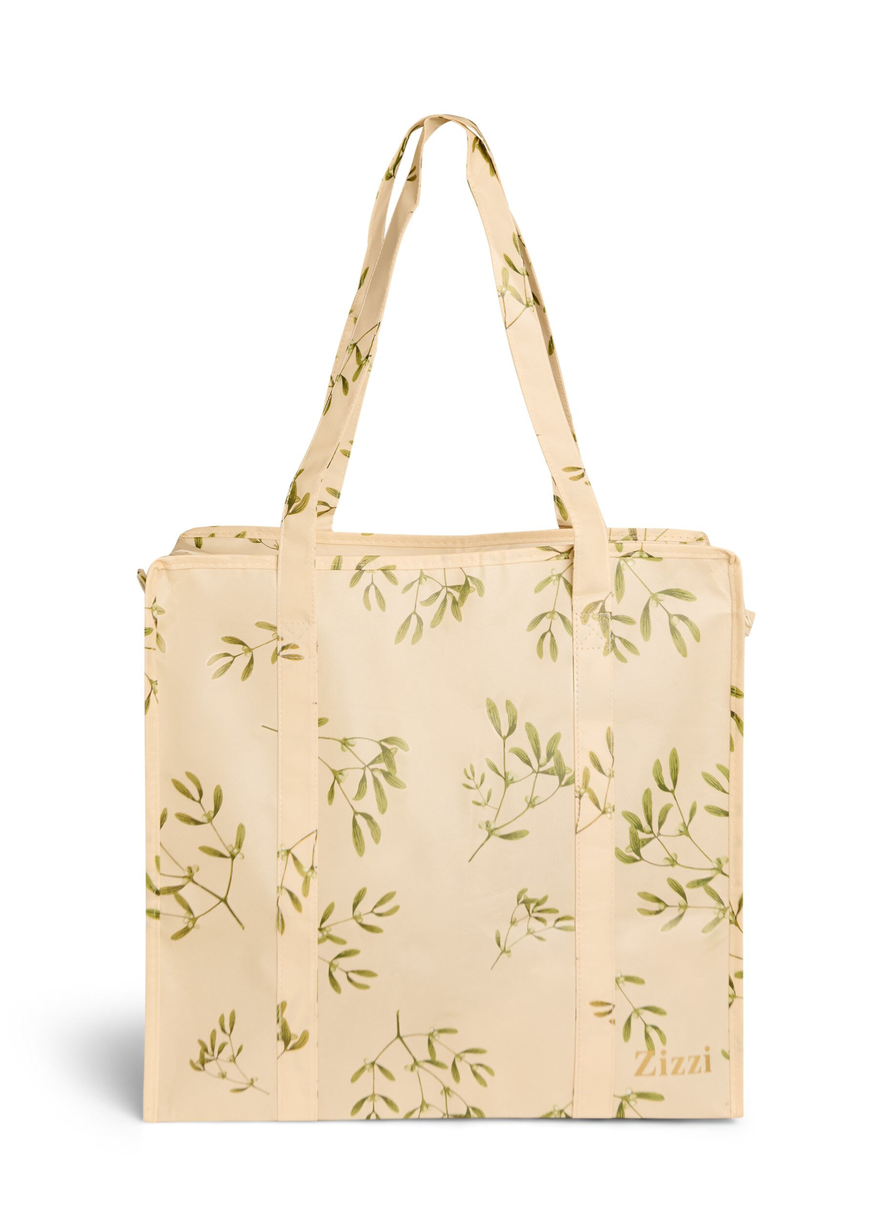 Zizzi Shoppingv&auml;ska med dragkedja, Beige, Packshot image number 1