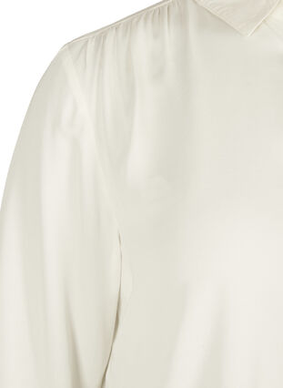 Lång skjorta i viskos med knappar, Snow White, Packshot image number 3