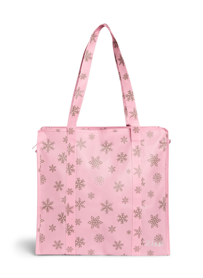 Shoppingv&auml;ska med dragkedja, Rosa, Packshot image number 0