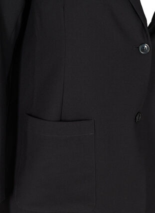 Blazer med fickor och knappar, Black, Packshot image number 3