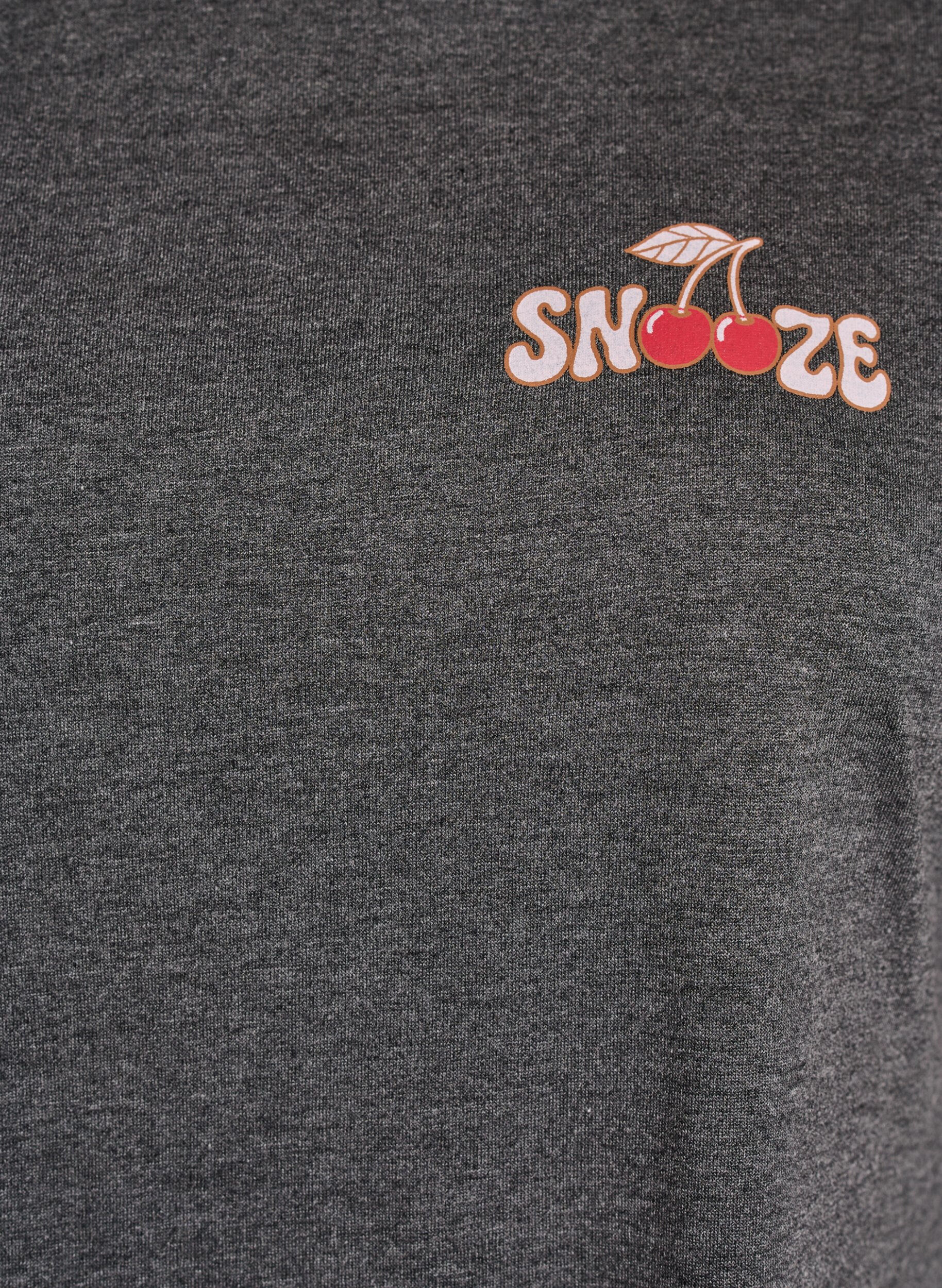 Zizzi Short sleeve nightgown with text print, Black, Packshot image number 2