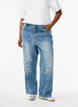 Vida jeans med sömnadsdetaljer, Blå, Model image number 2