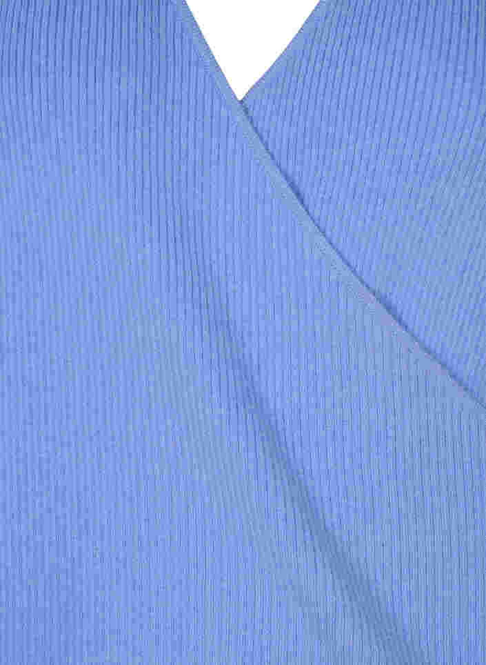 Stickad tröja med omlott, Lavender Lustre, Packshot image number 2